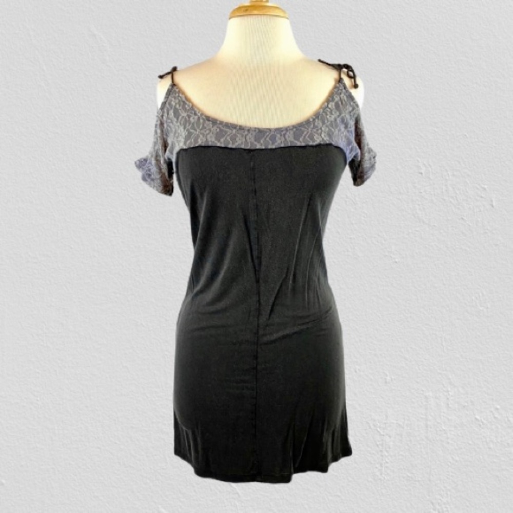 Free People Grunge Cold Shoulder T-Shirt Dress